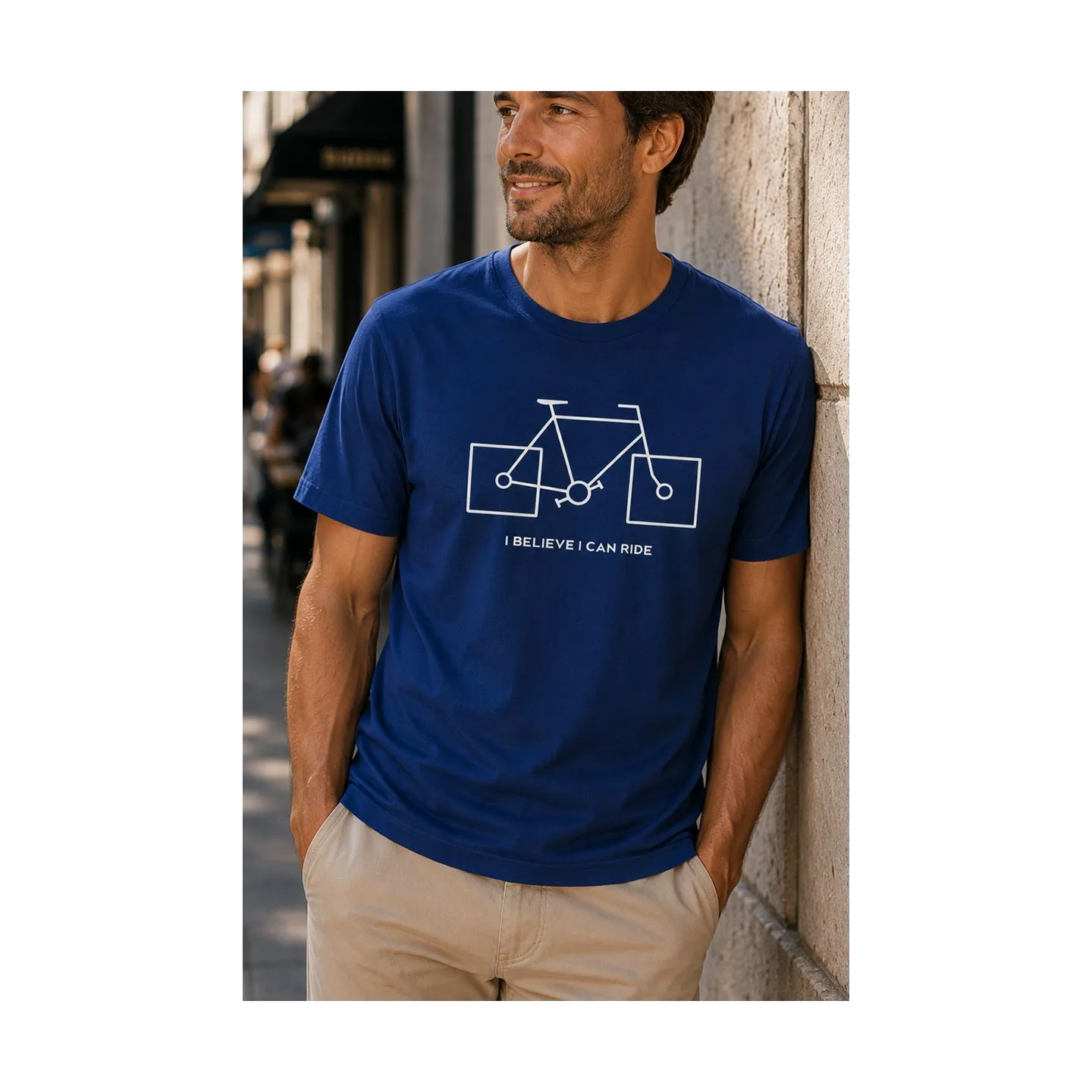 T-SHIRT HOMME "I BELIEVE I CAN RIDE" PAR LEDUC