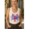 DÉBARDEUR FEMME "HOMARD/CRABE " PAR RULIANO DES BOIS