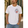T-shirt hommes manches courtes "VAGUE DAMOUR" en Coton Bio