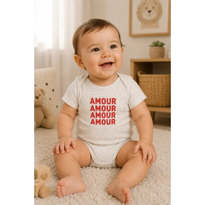 Body bébé ''Amour Amour Amour''