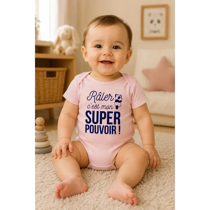 Body bébé "Râler c'est mon super pouvoir"