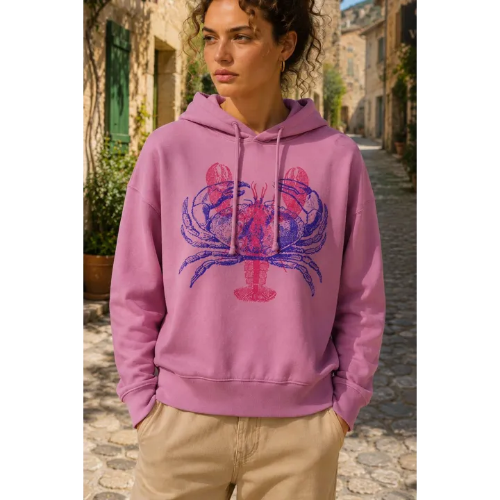 SWEAT FEMME "HOMARD/CRABE" PAR RULIANO DES BOIS