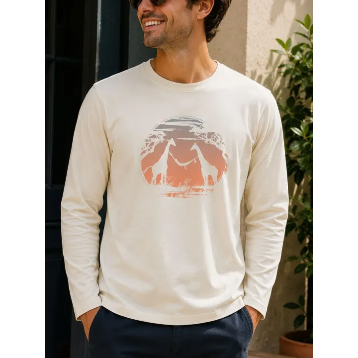 T-shirt girafe : t shirt écolo militant humour cop21 en côton bio