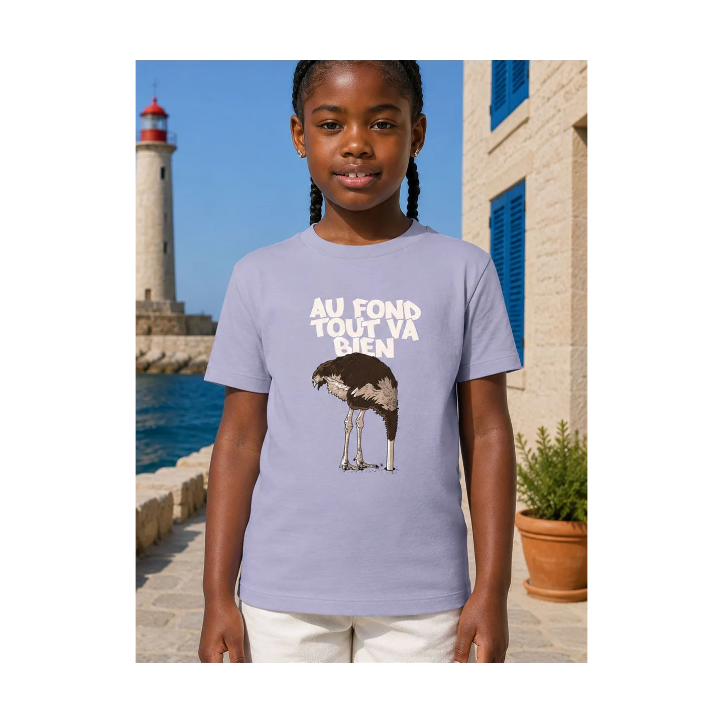 T-SHIRT ENFANT "AUTRUCHE" PAR LEDUC