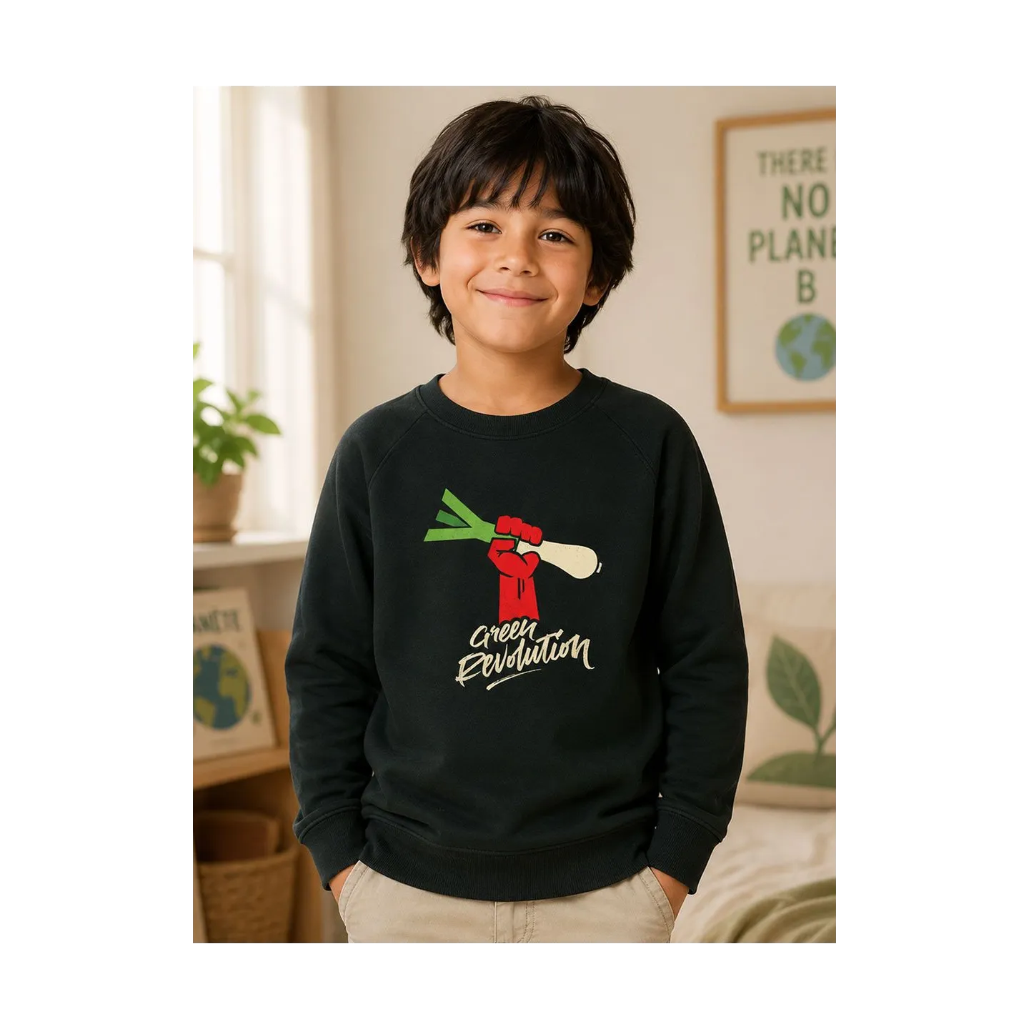 Sweat enfant "Green revolution"