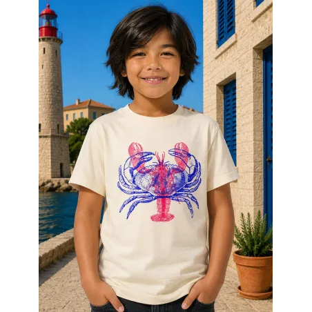 T-SHIRT ENFANT "HOMARD/CRABE" PAR RULIANO DES BOIS