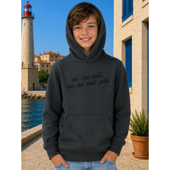 onmevoit : sweat enfant rigolo, marrant, de la marque conscience