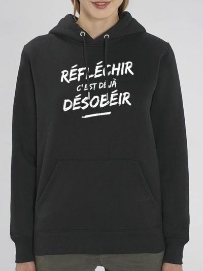 Sweat femme "Réfléchir"