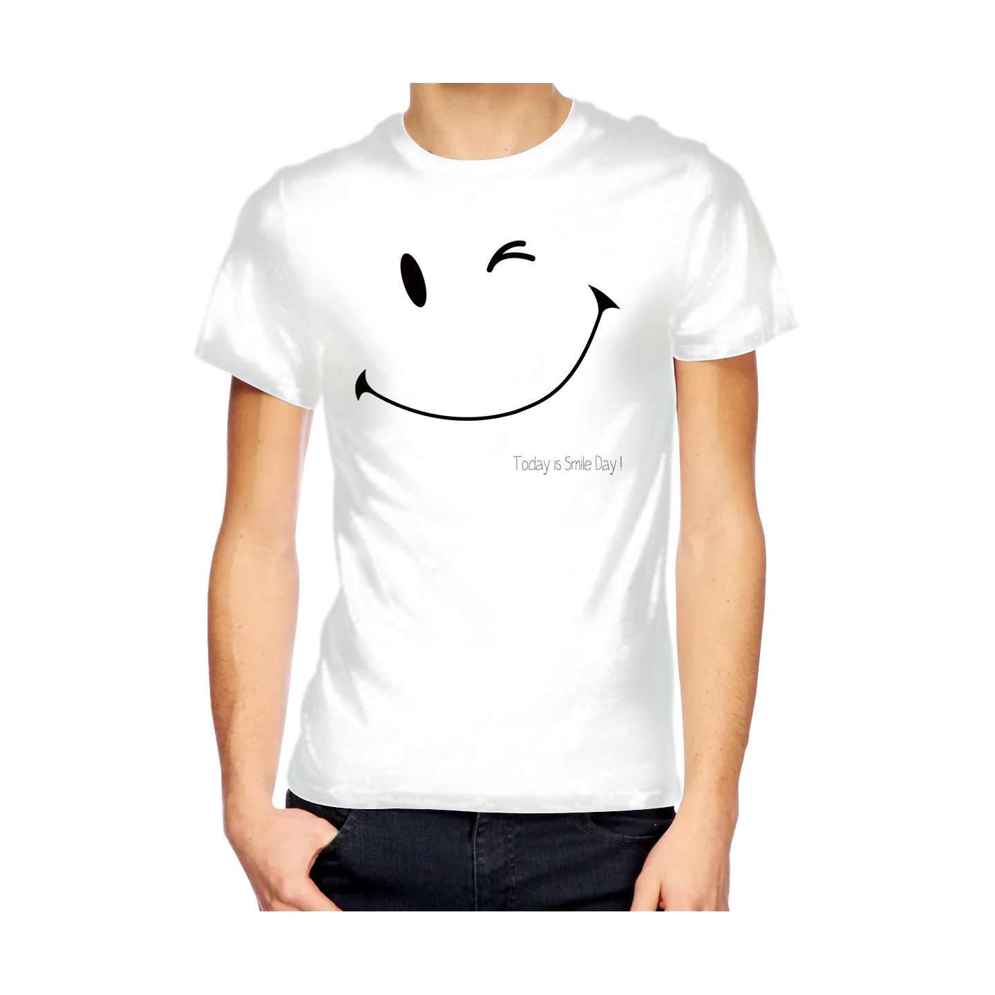 T-shirt homme "TODAY IS SMILE DAY"