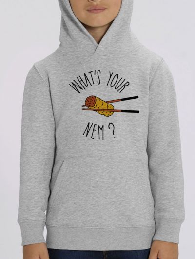 Sweat enfant "What's your name ?"
