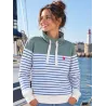 SWEAT MARINIÈRE FEMME "COEUR"