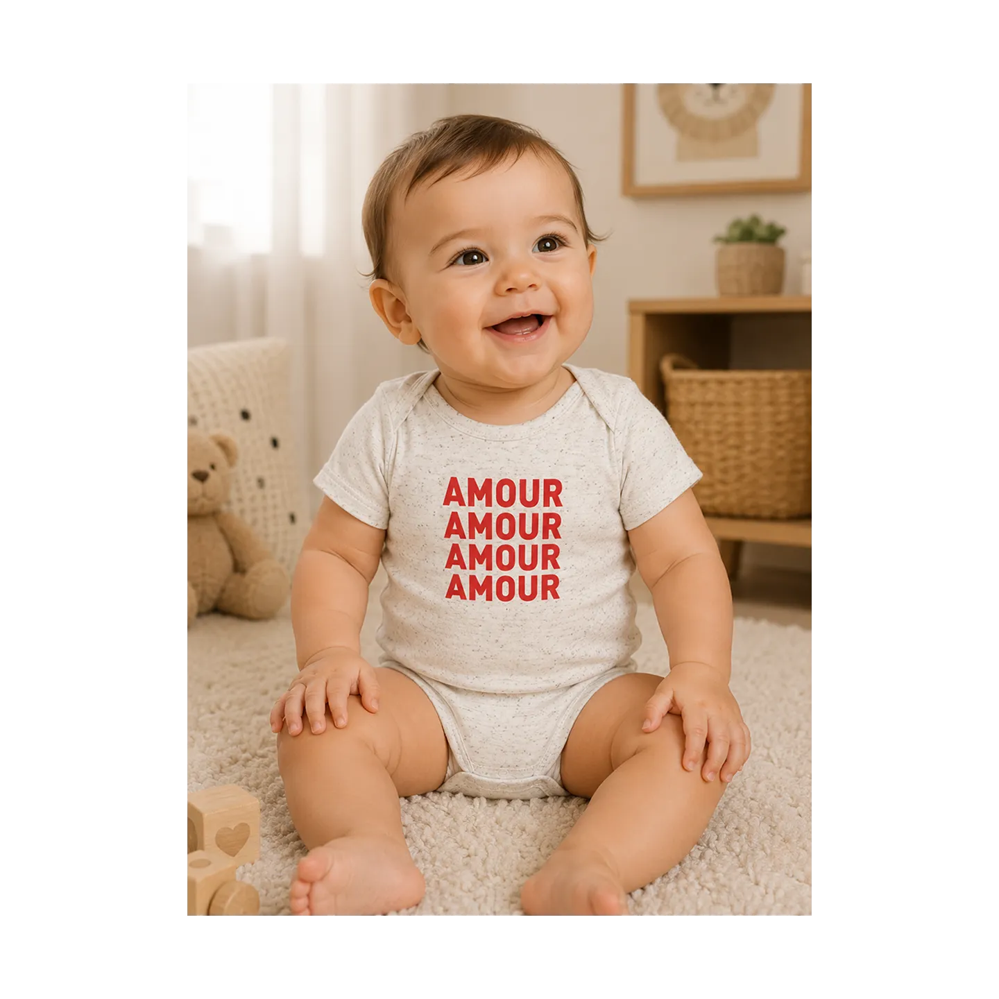 Body bébé ''Amour Amour Amour''