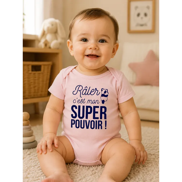 Body bébé "Râler c'est mon super pouvoir"