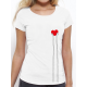 T-shirt femme "coeur clair"