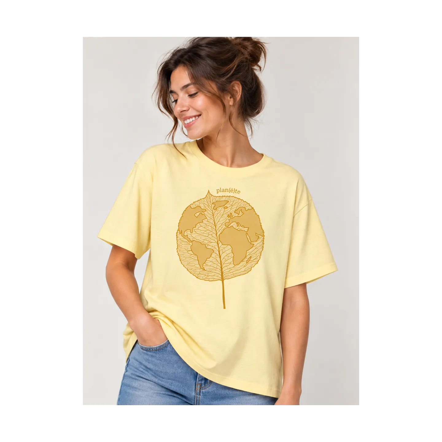 T-shirt femme ''Plan(è)te Feuille''