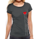 T-shirt femme "coeur foncé"
