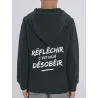 Veste enfant "Réfléchir c'est déjà désobéir"