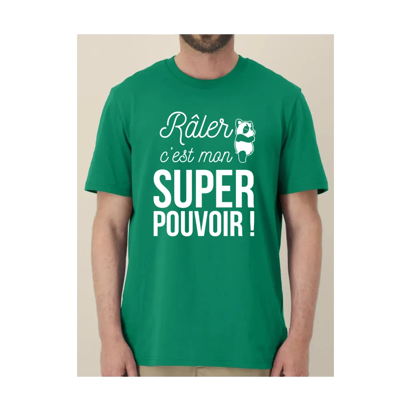 Tee shirt "raler" : tee shirt original et rigolo en coton bio
