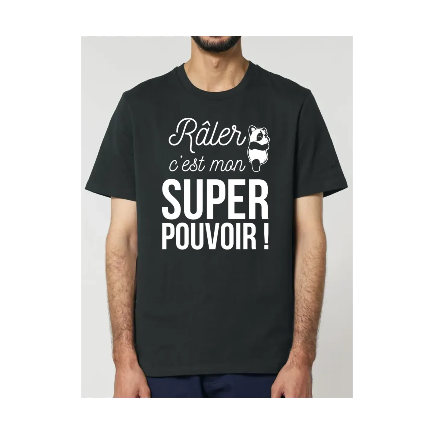 Tee shirt "raler" : tee shirt original et rigolo en coton bio