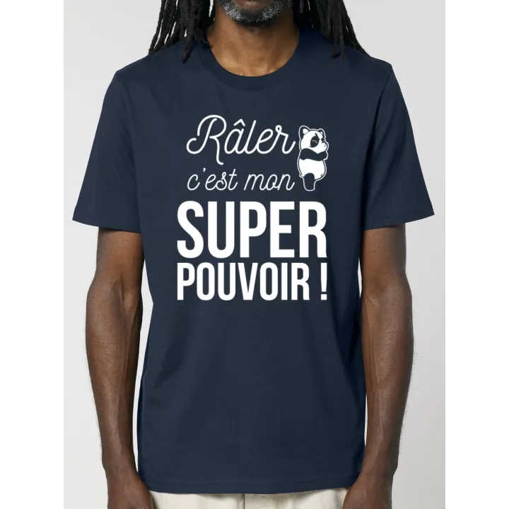 Tee shirt "raler" : tee shirt original et rigolo en coton bio