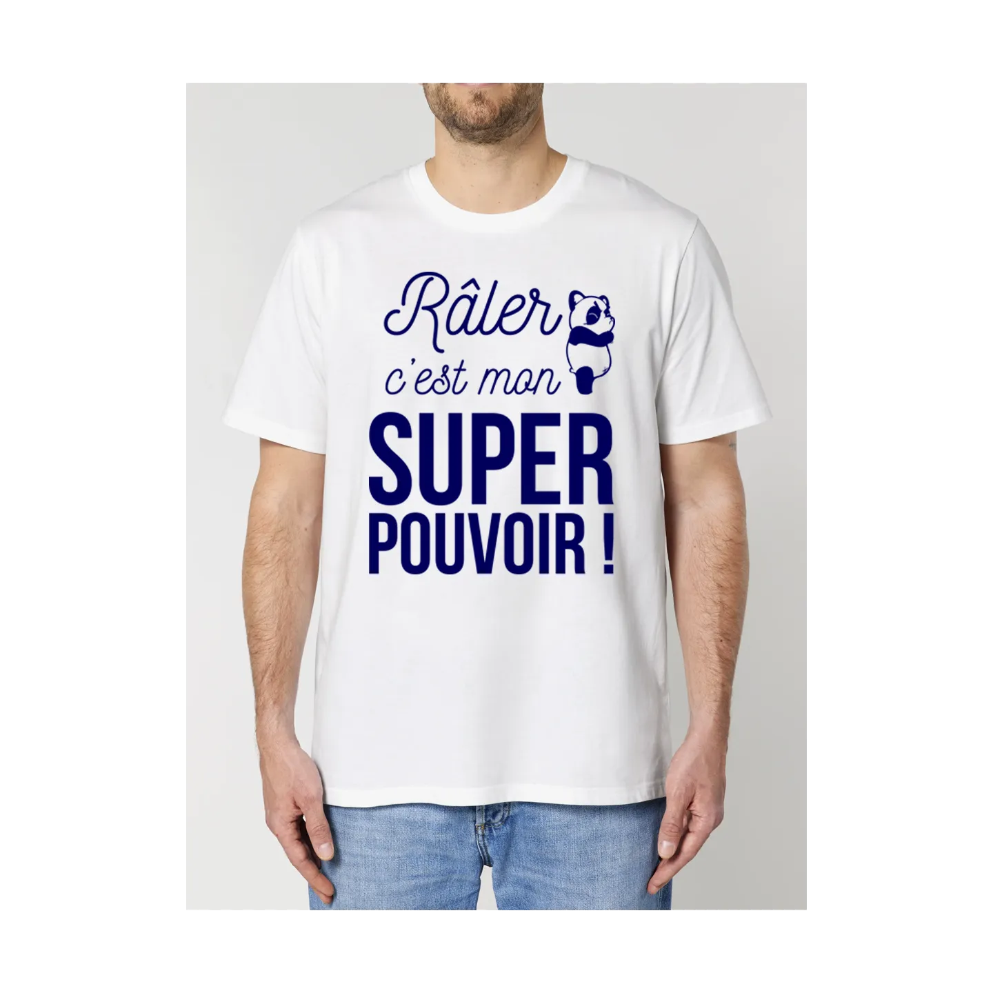 Tee shirt "raler" : tee shirt original et rigolo en coton bio