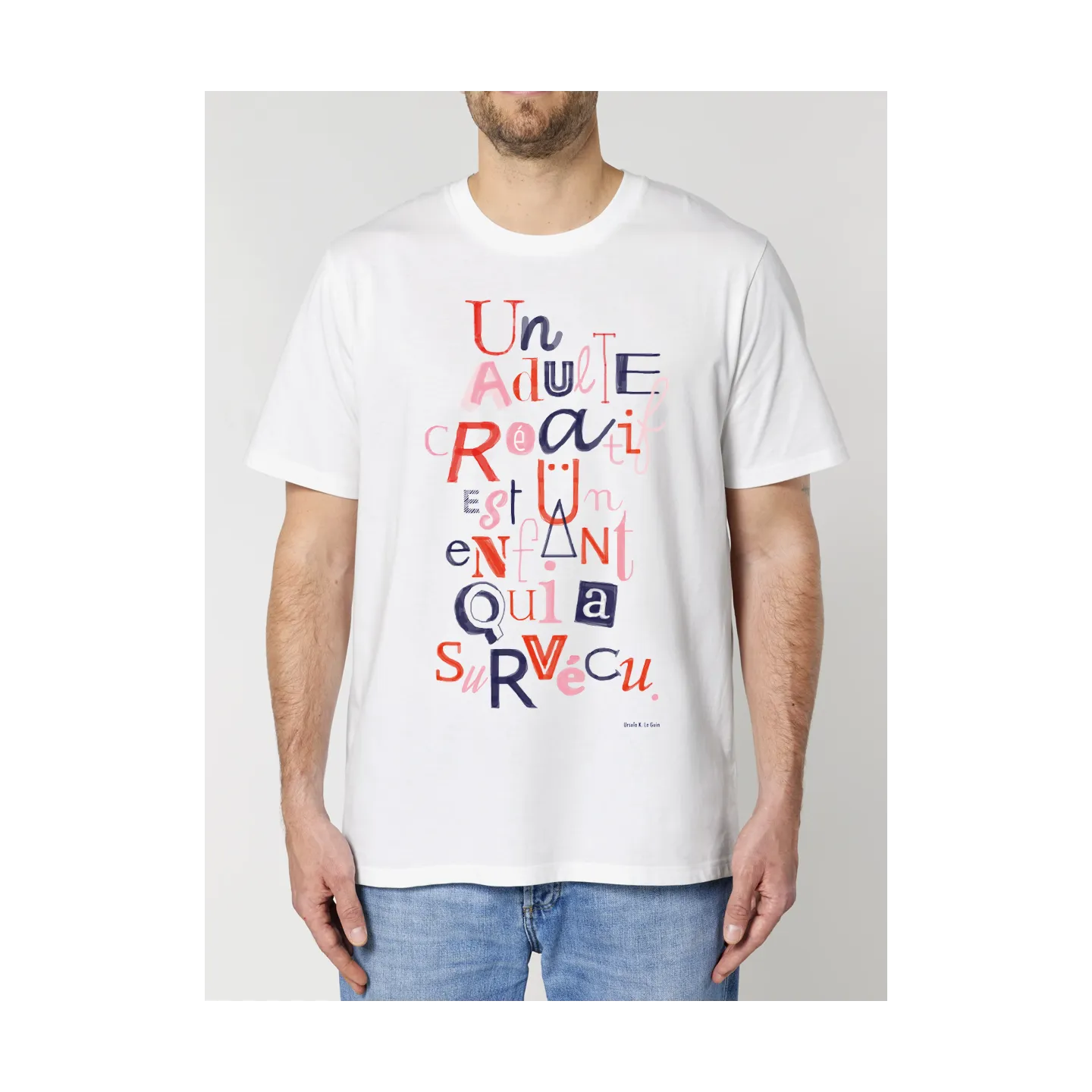T shirt un adulte : un tee shirt original, décalé en coton bio