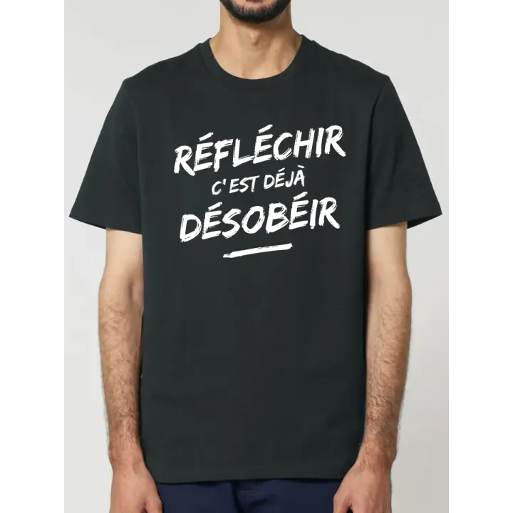 T shirt reflechir : un tee shirt original, décalé en coton bio