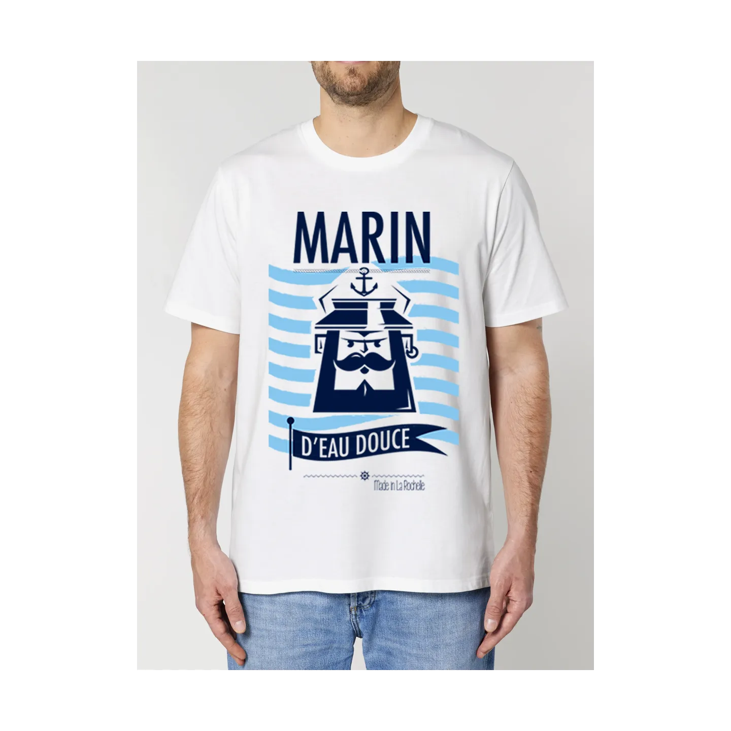 T shirt marin : tee shirt original, en coton bio