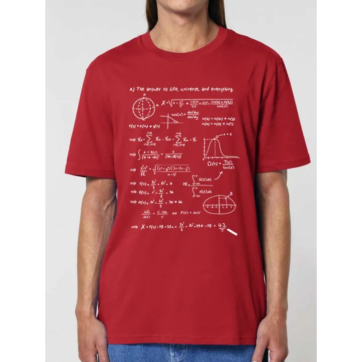 T shirt math : t shirt original, décalé et rigolo en coton bio