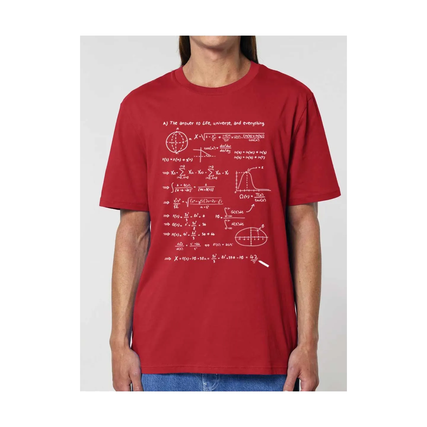 T shirt math : t shirt original, décalé et rigolo en coton bio