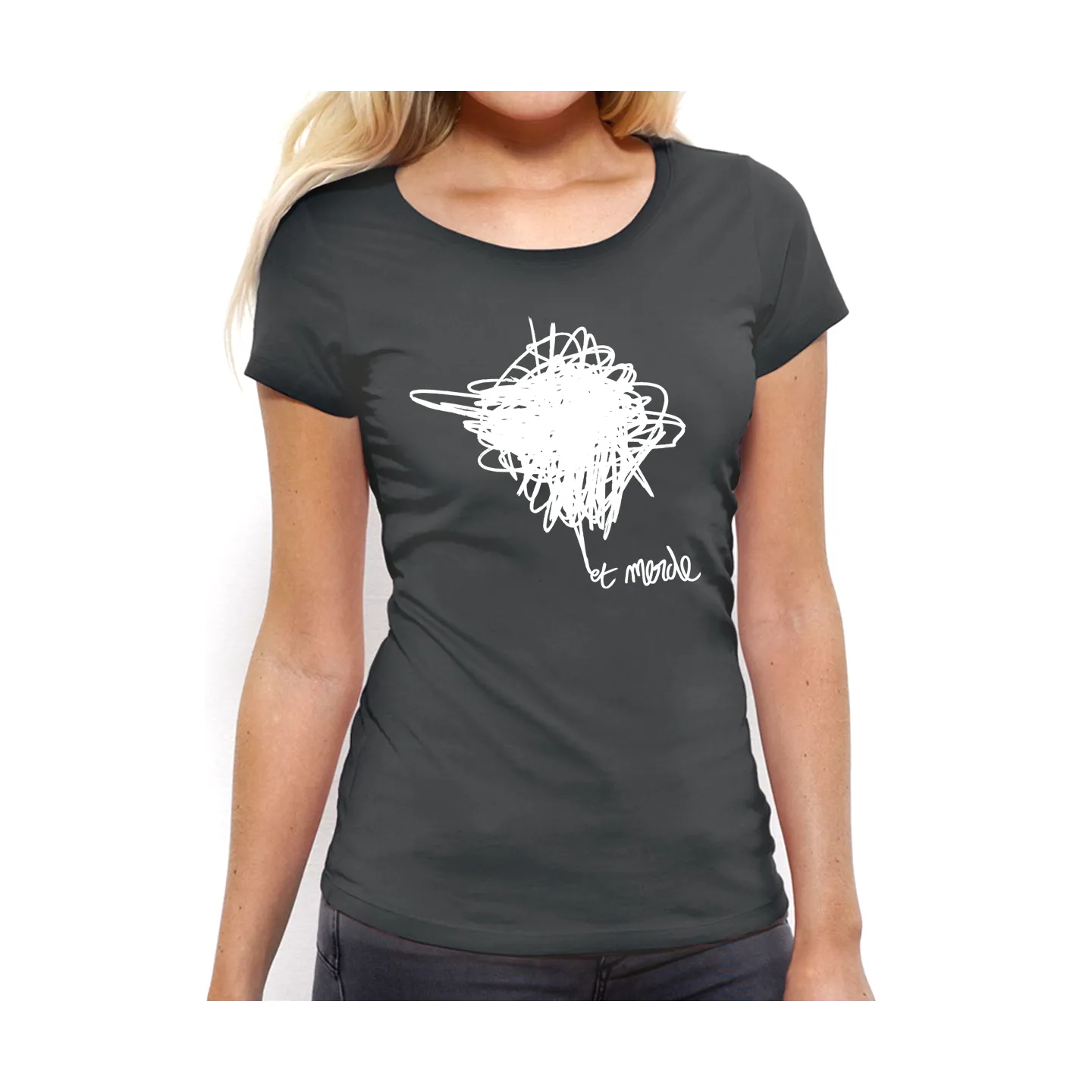 T-shirt femme "et merde"