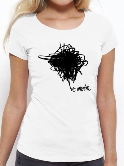 T-shirt femme "Et merde noir"