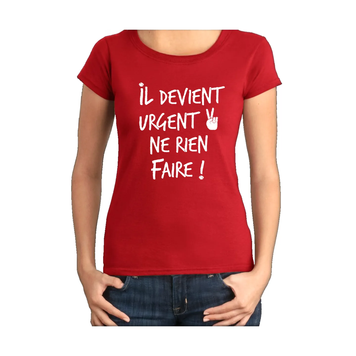 T-shirt femme "Il devient urgent"