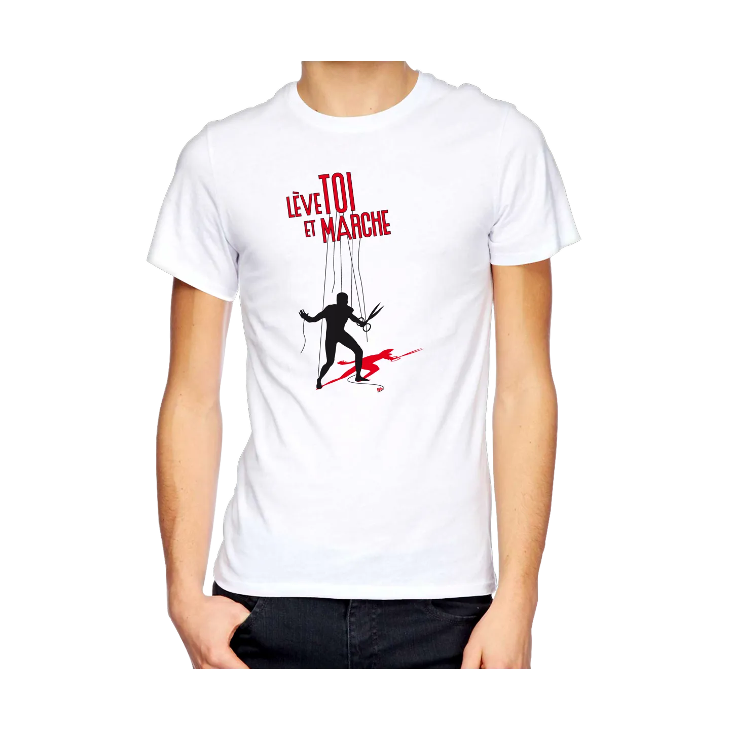 T-shirt homme "Lève toi black"
