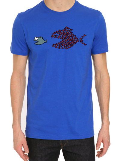 T-shirt homme "Poissons unis "