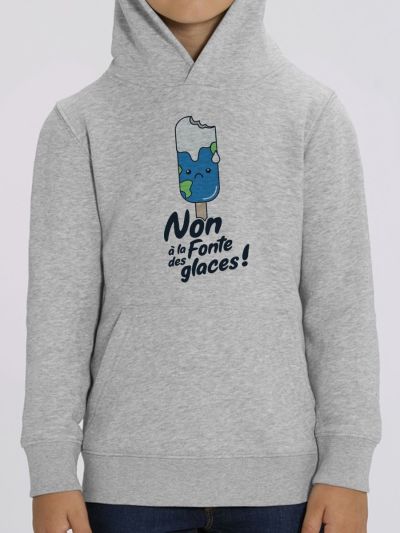 Sweat enfant "Non a la fonte des glaces !"