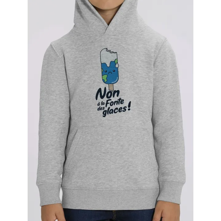 Sweat enfant "Non a la fonte des glaces !"