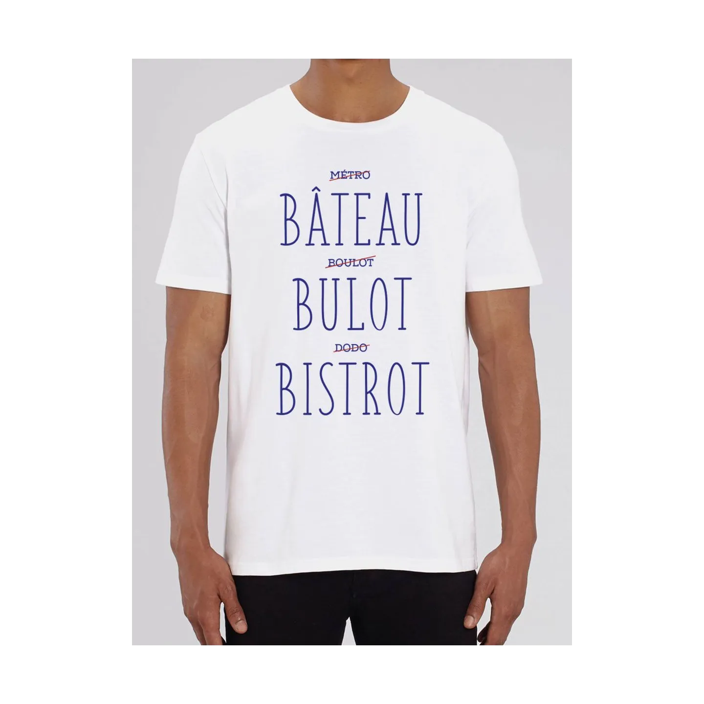 T-shirt Homme Bateau Bulot Bistrot