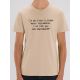 Tee shirt homme "je me fiche de faire bonne impression, je ne suis pas une imprimante"