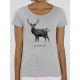 T-shirt femme BIO "Gaz a effet de cerf"