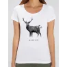 T-shirt femme BIO "Gaz a effet de cerf"