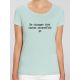 T-shirt femme BIO "Le vrai soleil c'est dans la tête"