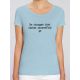 T-shirt femme BIO "Le vrai soleil c'est dans la tête"