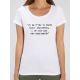 T-shirt femme BIO "Je ne suis pas une imprimante"