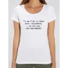T-shirt femme BIO "Je ne suis pas une imprimante"