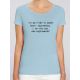 T-shirt femme BIO "Je ne suis pas une imprimante"