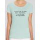 T-shirt femme BIO "Je ne suis pas une imprimante"