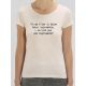 T-shirt femme BIO "Je ne suis pas une imprimante"