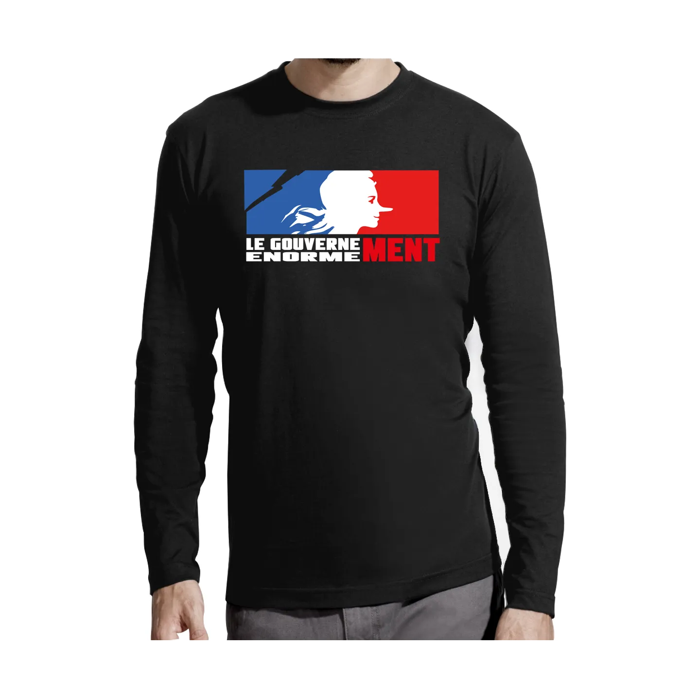 T-shirt manches longues homme "Gouvernement"