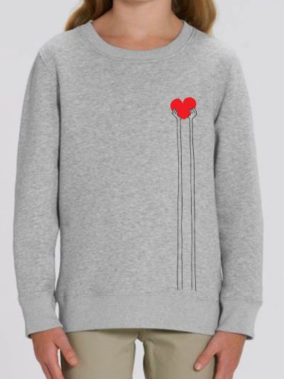 Sweat-shirt enfant "Main cœur"